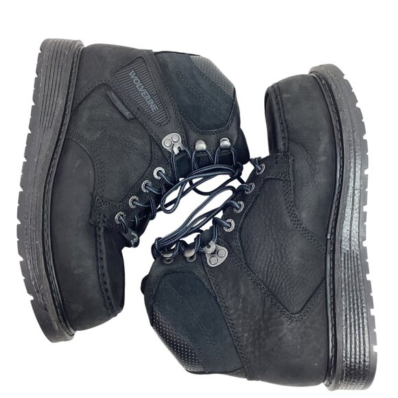Wolverine Hellcat 6” Wedge Mens 7EW Steel Toe Leather Work Boots Waterproof Blac - Picture 3 of 13